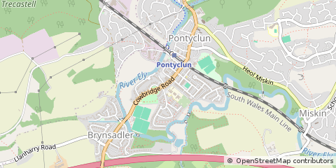 Map of MID Glamorgan