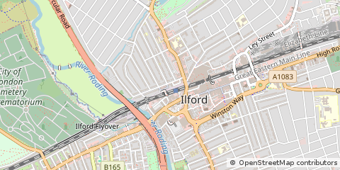 Map of Ilford, Essex