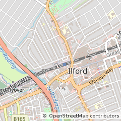 Map of Ilford, Essex