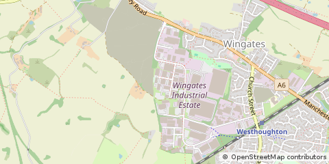 Map of Bolton, Lancashire