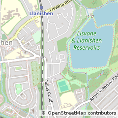 Map of Llanishen, Cardiff