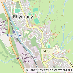 Map of Tredegar, Blaenau Gwent