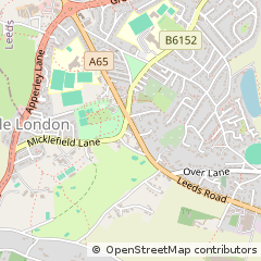 Map of Leeds, West Yorkshire
