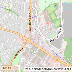 Map of Mansfield, Nottinghamshire