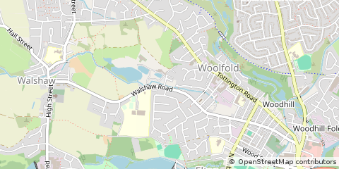 Map of Bury, Greater Manchester