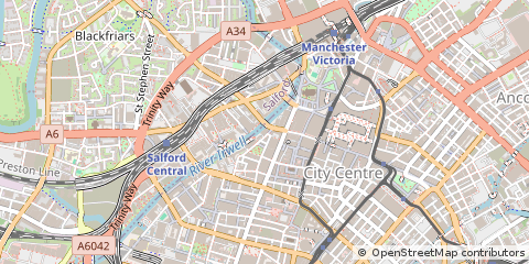 Map of Manchester