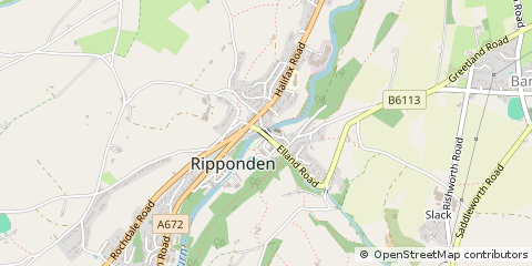 Map of Sowerby Bridge, West Yorkshire