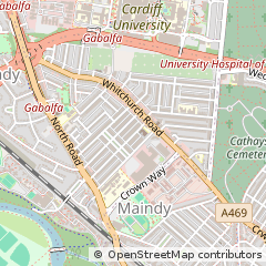 Map of Cardiff