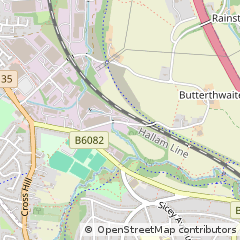 Map of Sheffield, South Yorkshire