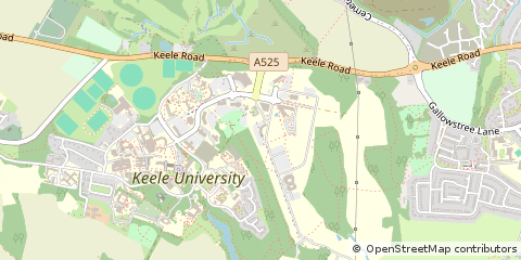 Map of Newcastle Under Lyme, Staffordshire