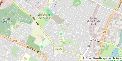 Map of Leicester