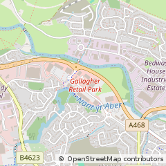 Map of Caerphilly