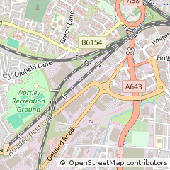 Map of Leeds, West Yorkshire