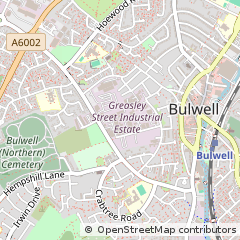 Map of Nottingham, Nottinghamshire