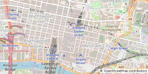 Map of Glasgow, Lanarkshire