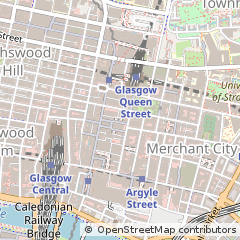 Map of Glasgow, Lanarkshire