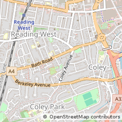 Map of Reading, Berkshire