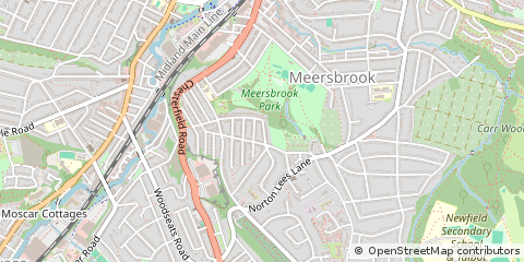 Map of Sheffield