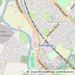 Map of Chorley, Lancashire