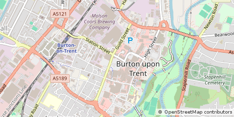 Map of Burton-on-Trent