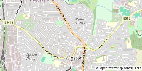 Map of Wigston