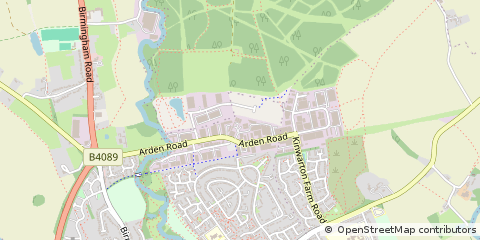 Map of Alcester, Warwickshire