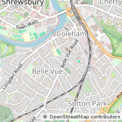 Map of Shrewsbury, Shropshire