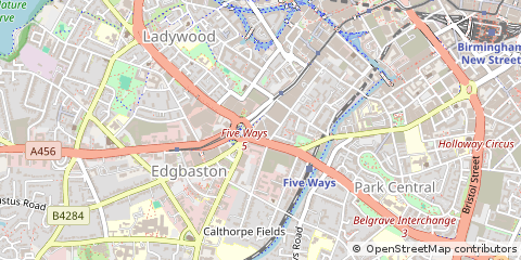Map of Birmingham