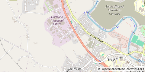 Map of Omagh, County Tyrone