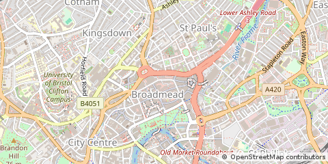 Map of Bristol