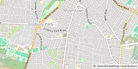 Map of Bournemouth, Dorset