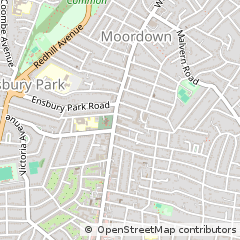 Map of Bournemouth, Dorset