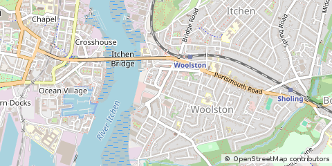 Map of Southampton, Hampshire