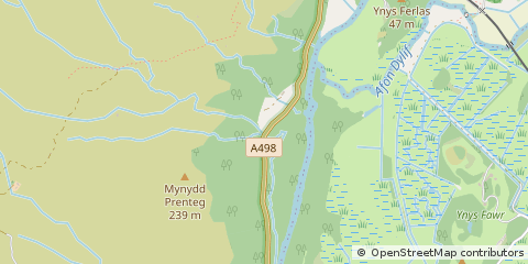 Map of Porthmadog, Gwynedd