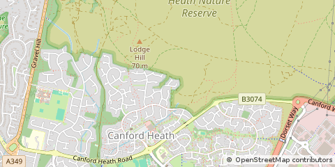 Map of Poole, Dorset