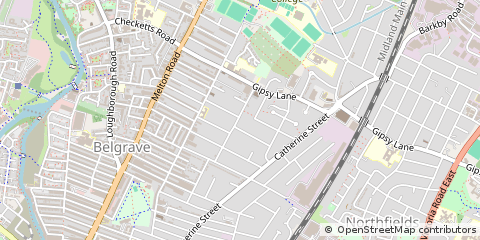 Map of Leicester, Middlesex