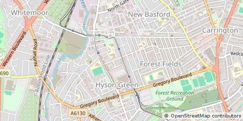 Map of Nottingham