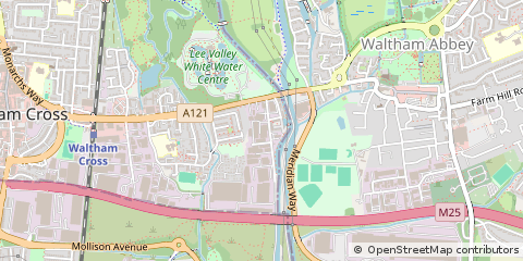 Map of Waltham Abbey