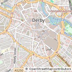 Map of Derby, Derbyshire