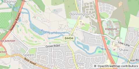 Map of Newbury, Berkshire