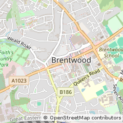 Map of Brentwood, Essex