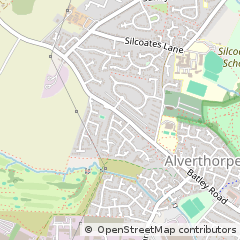 Map of Wakefield, West Yorkshire