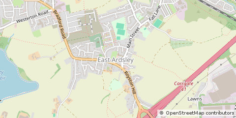 Map of Wakefield, West Yorkshire