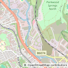 Map of Sheffield, South Yorkshire