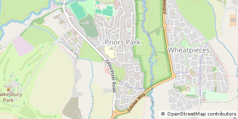 Map of Tewkesbury