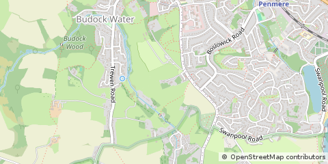 Map of Falmouth, Cornwall
