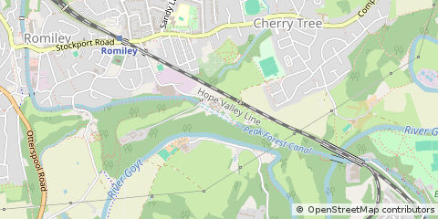 Map of Stockport, Cheshire