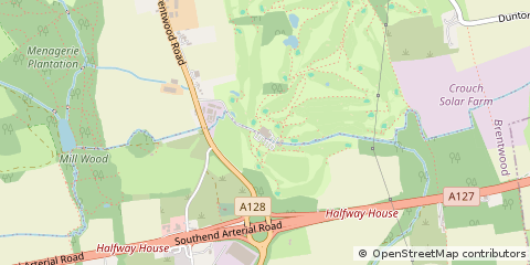 Map of Brentwood, Essex