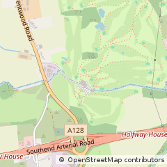 Map of Brentwood, Essex