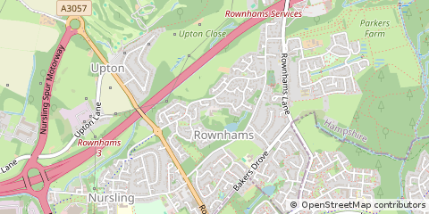 Map of Southampton, Hampshire